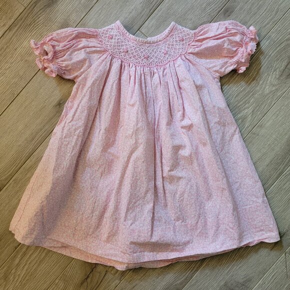 Anavini Other - Anavini Girls' Pink Smocked Dress, size 12m